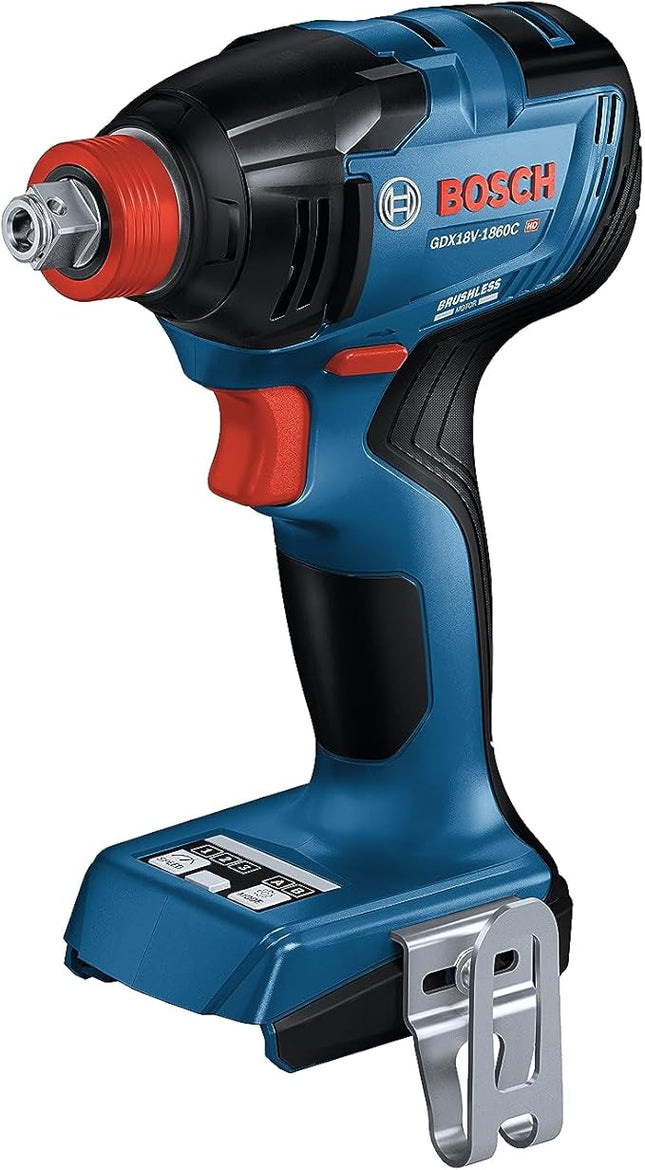 Bosch GDX18V-1860CN 18V Connected-Ready Two-In-One 1/4 In. and 1/2 In. Bit/Socket Impact Driver/Wrench (Bare Tool)